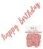Wimpelkette Happy Birthda84 cm. rosa gold  mit gliter