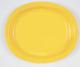 8 carton Plates/dishes  30 x 25 cm oval yellow