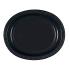 8 carton Plates/dishes  30 x 25 cm oval black