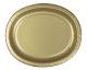8 carton Plates/dishes  30 x 25 cm oval Gold