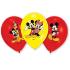 6 Ballons Mickey Mouse 28 cm