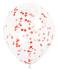 6 Ballone  Confetti 30 cm rot rubyConfetti