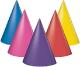 Birthday Party Hats - Foot - 8 pces assorted