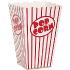 Popcorn Box small red and white   10pces