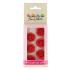 FUNCAKES MARZIPAN DECORATIONS ROSES RED SET/6