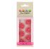 FUNCAKES MARZIPAN DECORATIONS ROSES RED SET/6