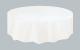 Nappe plastique de table ronde  blanche 213 cm