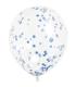 6 Ballone  Confetti 30 cm blau Confetti