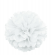 Pom Poms en papier blanc- 40 cm